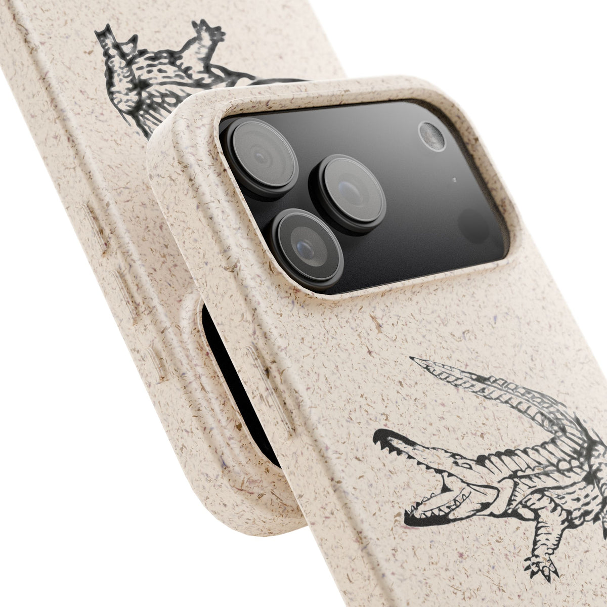 American Crocodile Phone Case – Original Hand-Drawn Costa Rica Wildlife Art for iPhone & Samsung Galaxy