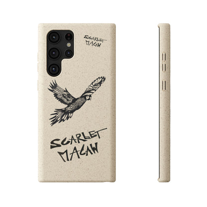 Scarlet Macaw Phone Case – Original Hand-Drawn Costa Rica Wildlife Art for iPhone & Samsung Galaxy