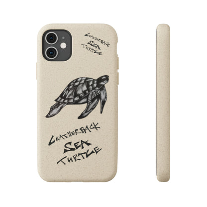 Leatherback Sea Turtle Phone Case – Original Hand-Drawn Costa Rica Wildlife Art for iPhone & Samsung Galaxy