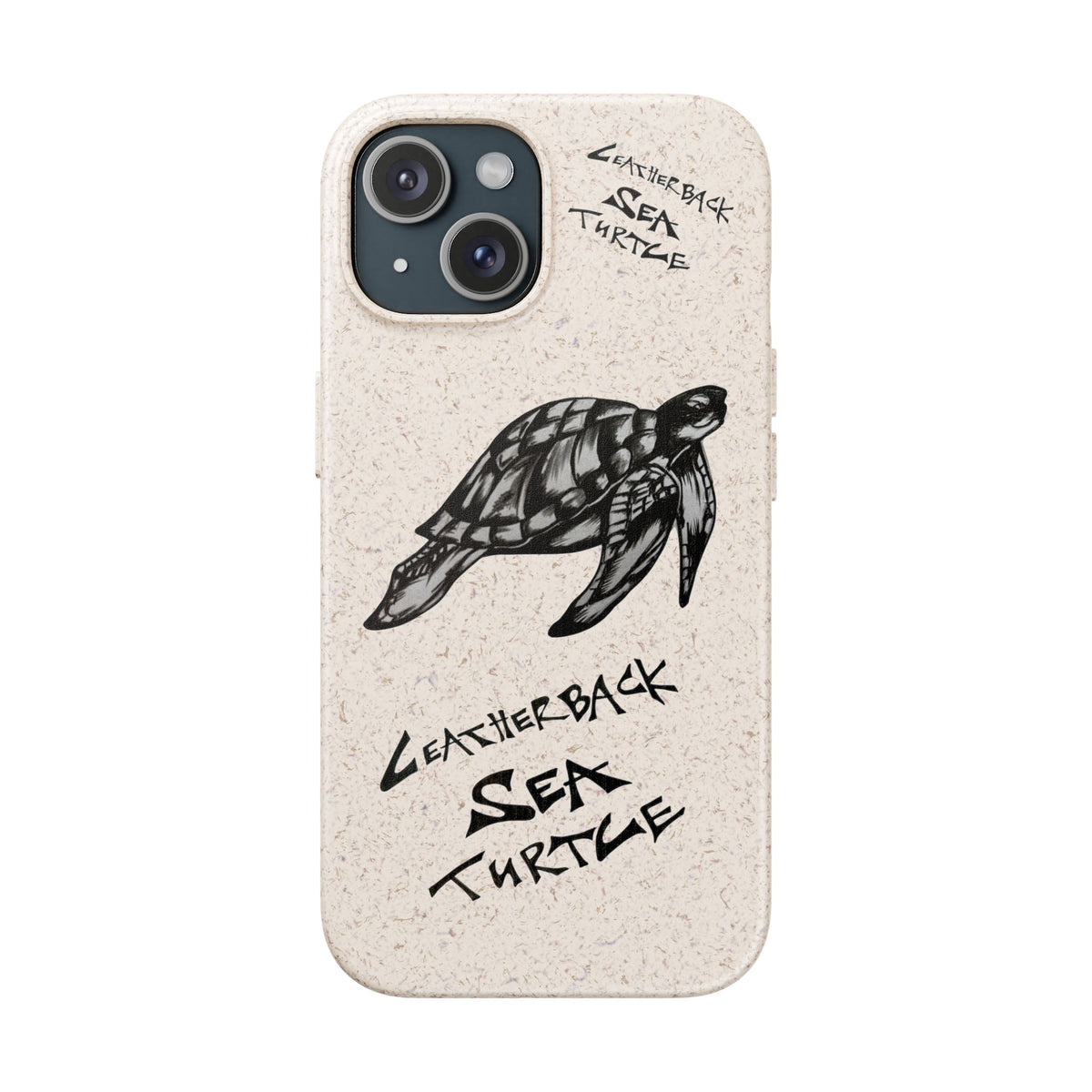 Leatherback Sea Turtle Phone Case – Original Hand-Drawn Costa Rica Wildlife Art for iPhone & Samsung Galaxy
