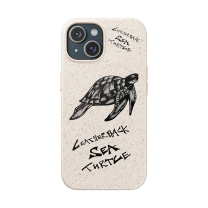 Leatherback Sea Turtle Phone Case – Original Hand-Drawn Costa Rica Wildlife Art for iPhone & Samsung Galaxy