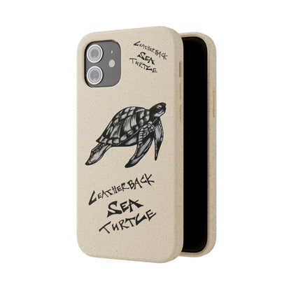 Leatherback Sea Turtle Phone Case – Original Hand-Drawn Costa Rica Wildlife Art for iPhone & Samsung Galaxy