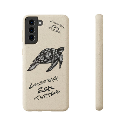 Leatherback Sea Turtle Phone Case – Original Hand-Drawn Costa Rica Wildlife Art for iPhone & Samsung Galaxy
