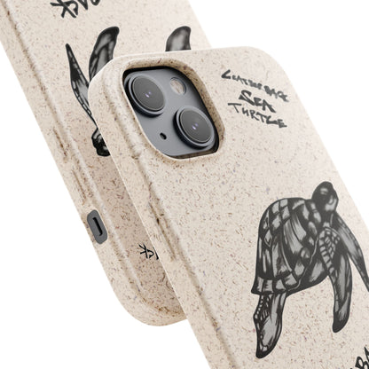 Leatherback Sea Turtle Phone Case – Original Hand-Drawn Costa Rica Wildlife Art for iPhone & Samsung Galaxy