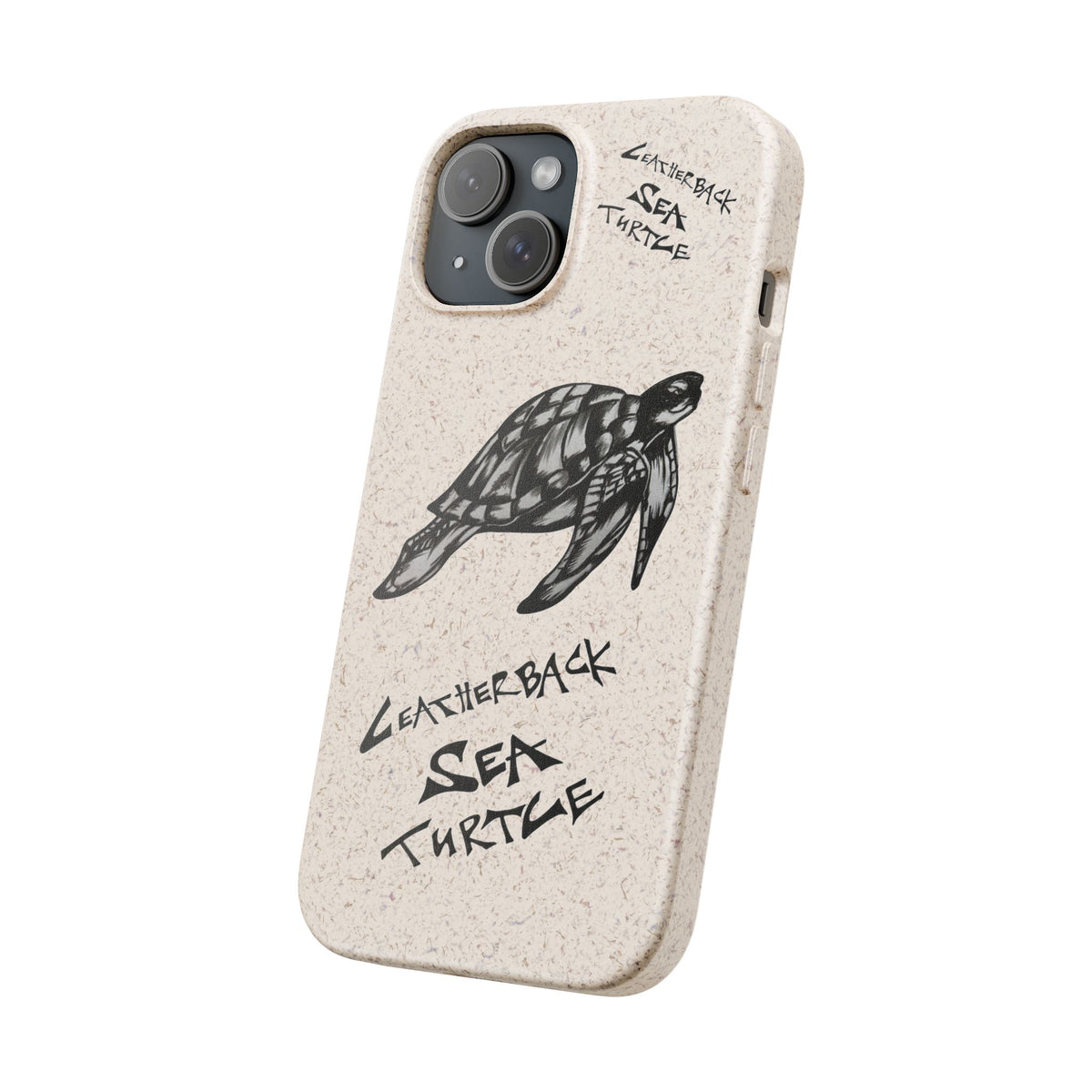 Leatherback Sea Turtle Phone Case – Original Hand-Drawn Costa Rica Wildlife Art for iPhone & Samsung Galaxy
