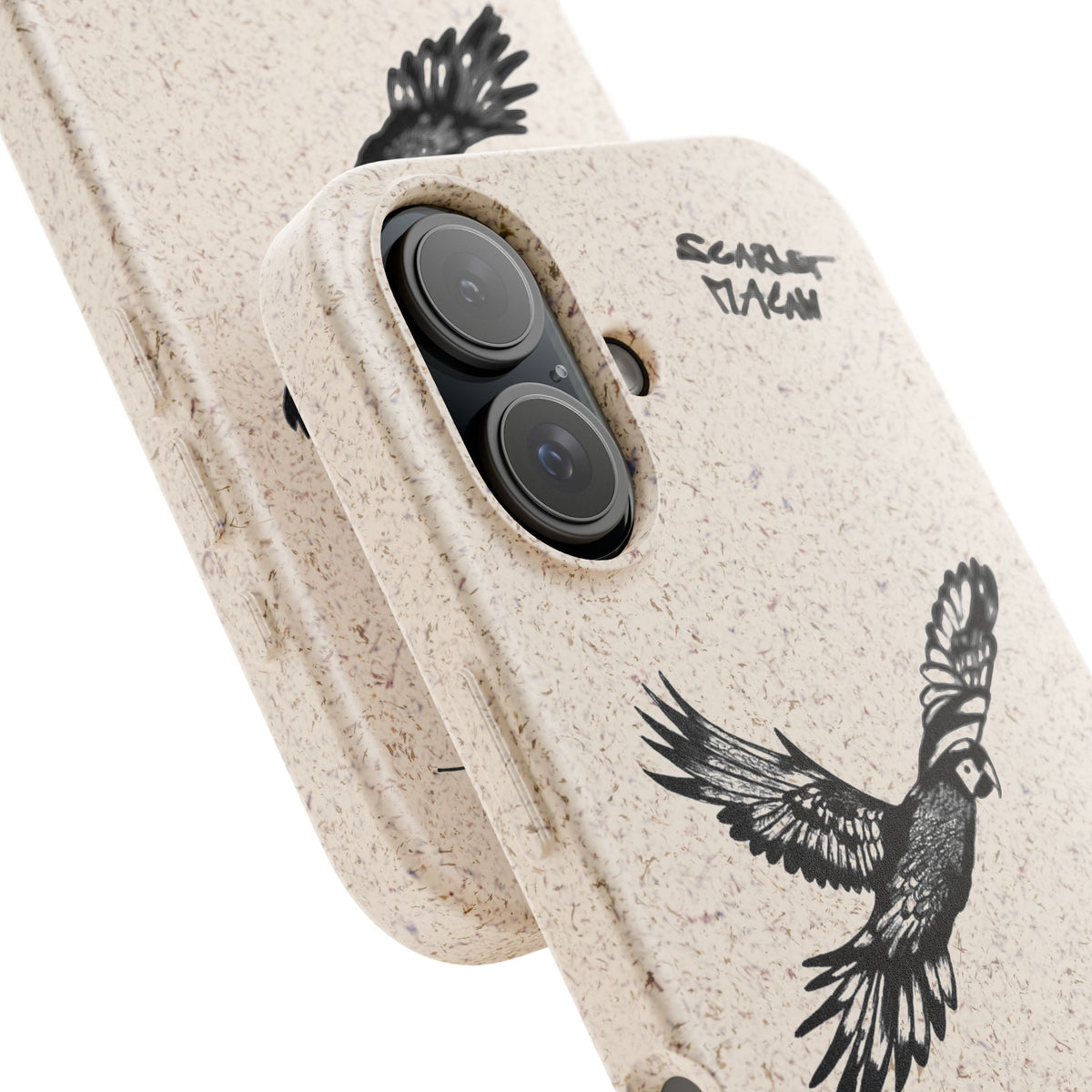 Scarlet Macaw Phone Case – Original Hand-Drawn Costa Rica Wildlife Art for iPhone & Samsung Galaxy