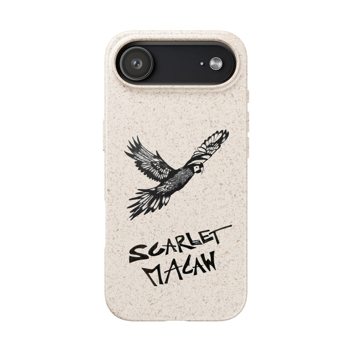 Scarlet Macaw Phone Case – Original Hand-Drawn Costa Rica Wildlife Art for iPhone & Samsung Galaxy