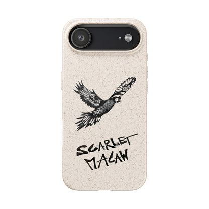 Scarlet Macaw Phone Case – Original Hand-Drawn Costa Rica Wildlife Art for iPhone & Samsung Galaxy