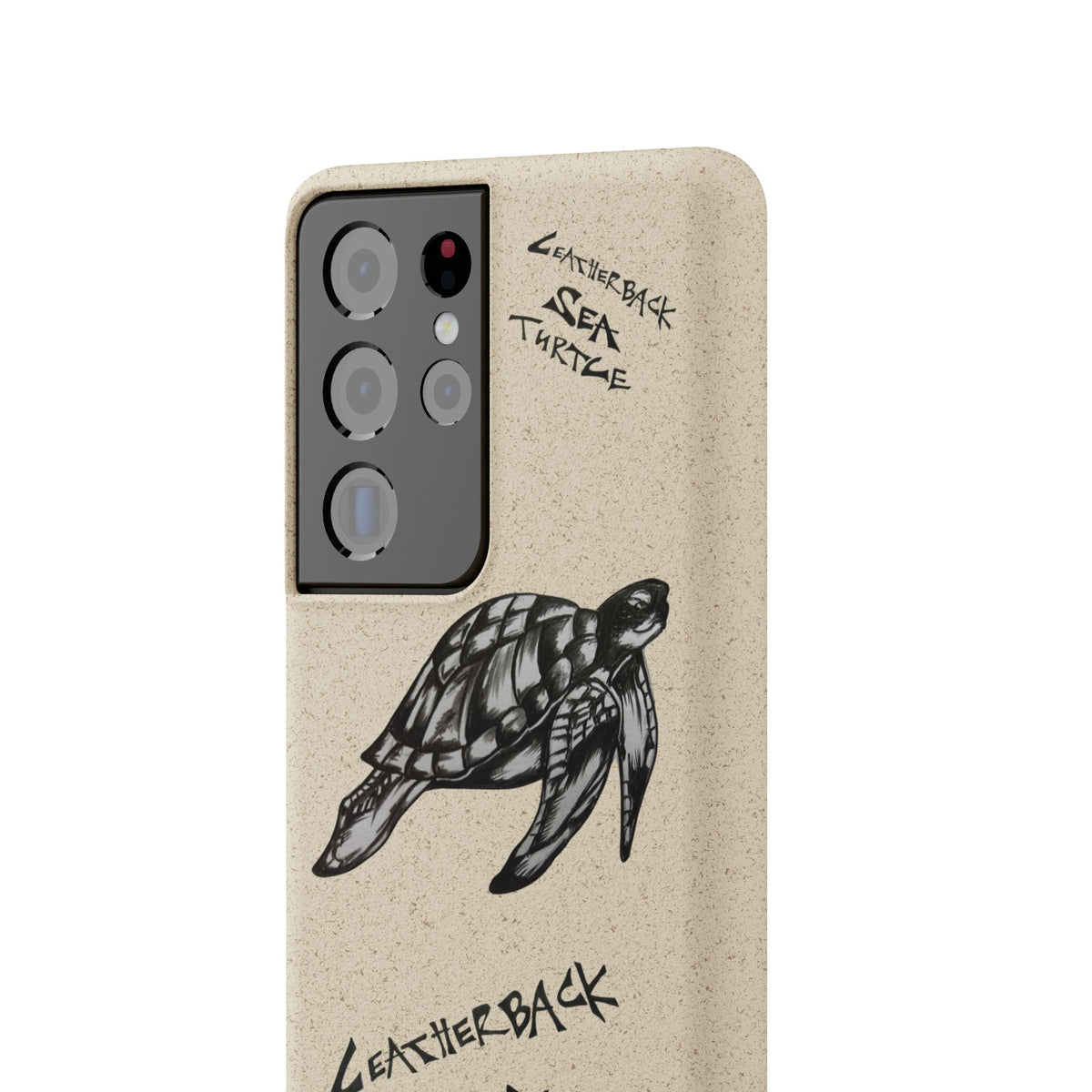 Leatherback Sea Turtle Phone Case – Original Hand-Drawn Costa Rica Wildlife Art for iPhone & Samsung Galaxy