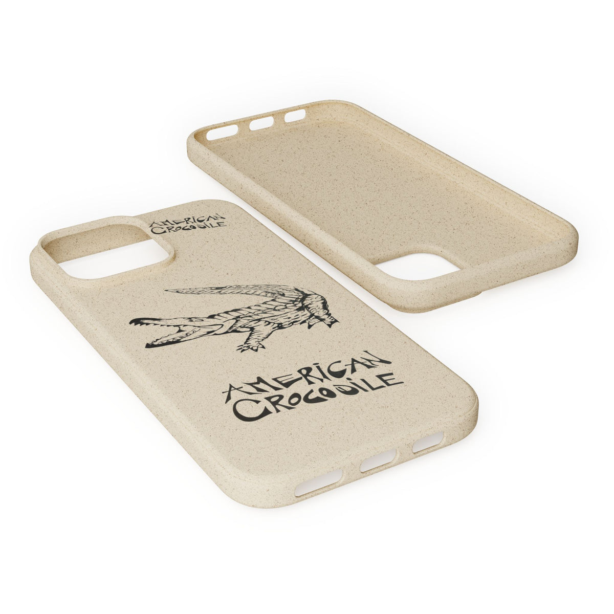 American Crocodile Phone Case – Original Hand-Drawn Costa Rica Wildlife Art for iPhone & Samsung Galaxy