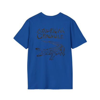 American Crocodile T-Shirt – Hand-Drawn Wildlife Art | Costa Rica