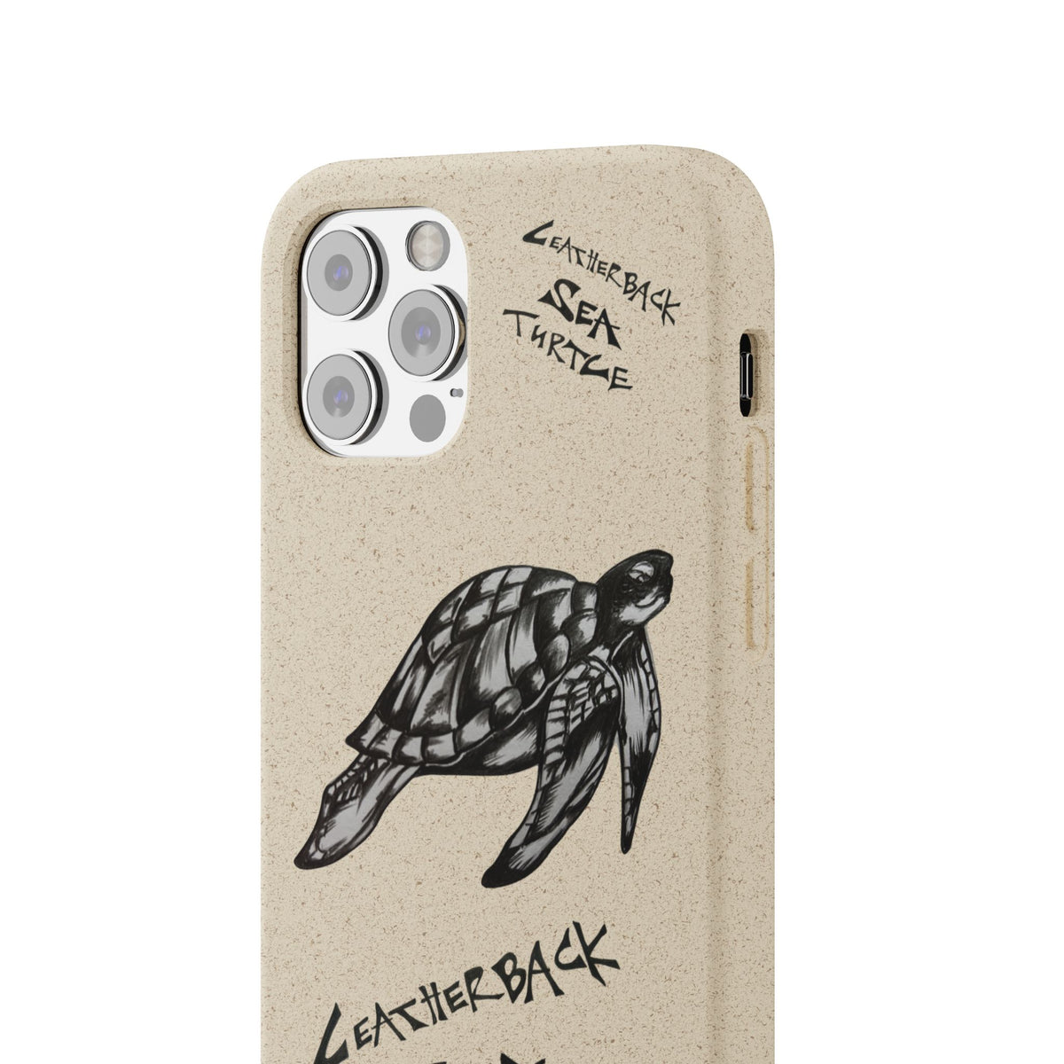 Leatherback Sea Turtle Phone Case – Original Hand-Drawn Costa Rica Wildlife Art for iPhone & Samsung Galaxy