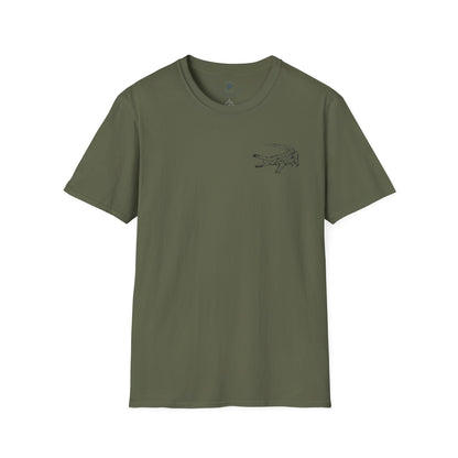 American Crocodile T-Shirt – Hand-Drawn Wildlife Art | Costa Rica