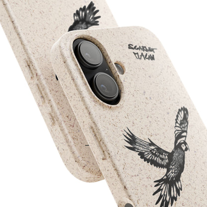 Scarlet Macaw Phone Case – Original Hand-Drawn Costa Rica Wildlife Art for iPhone & Samsung Galaxy