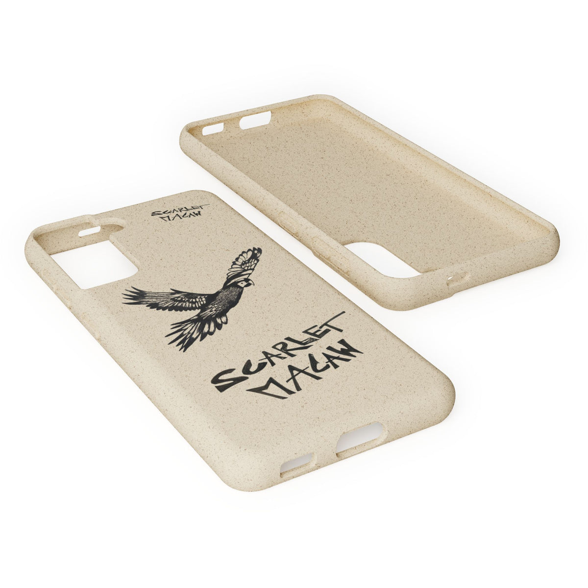 Scarlet Macaw Phone Case – Original Hand-Drawn Costa Rica Wildlife Art for iPhone & Samsung Galaxy