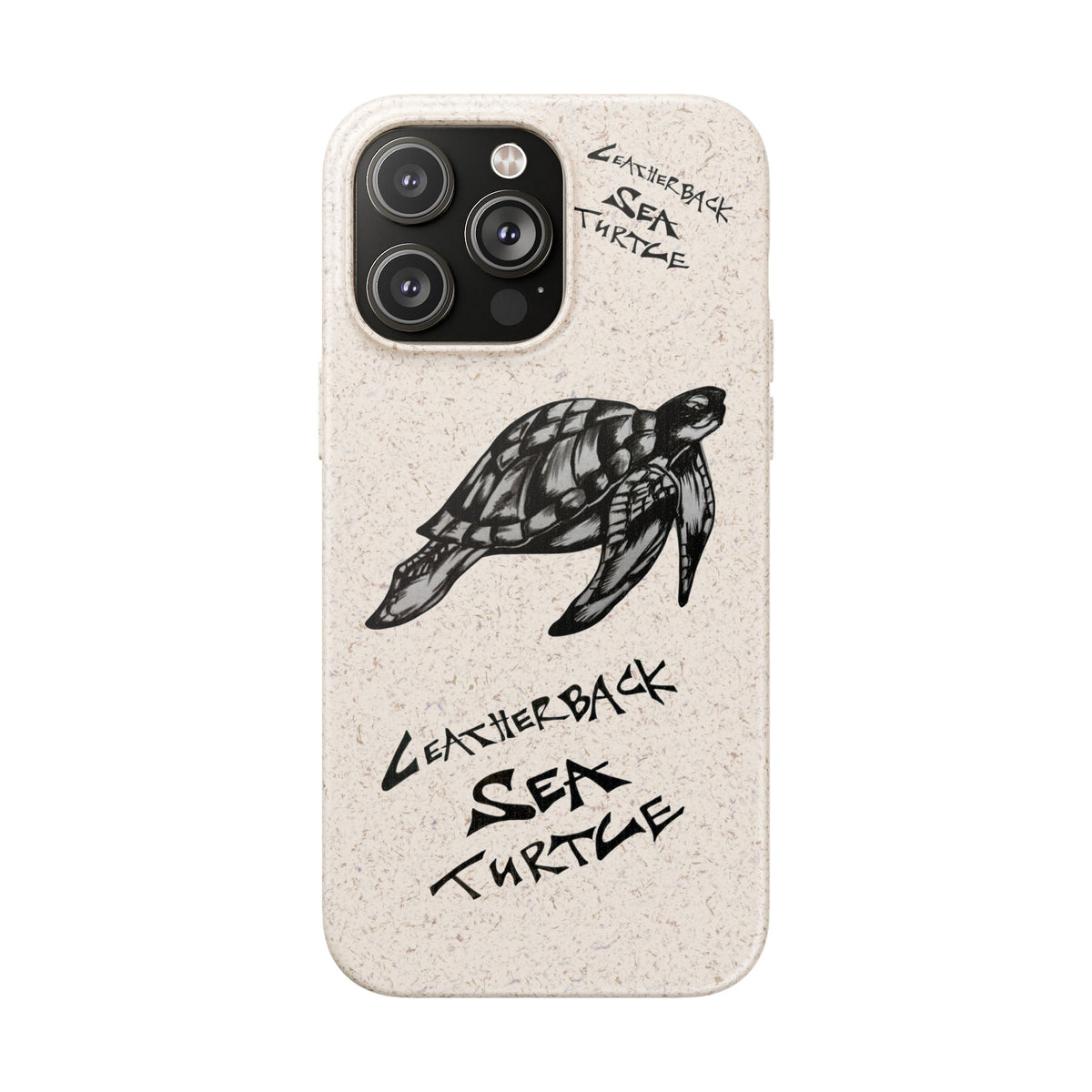 Leatherback Sea Turtle Phone Case – Original Hand-Drawn Costa Rica Wildlife Art for iPhone & Samsung Galaxy