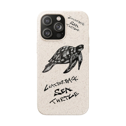 Leatherback Sea Turtle Phone Case – Original Hand-Drawn Costa Rica Wildlife Art for iPhone & Samsung Galaxy
