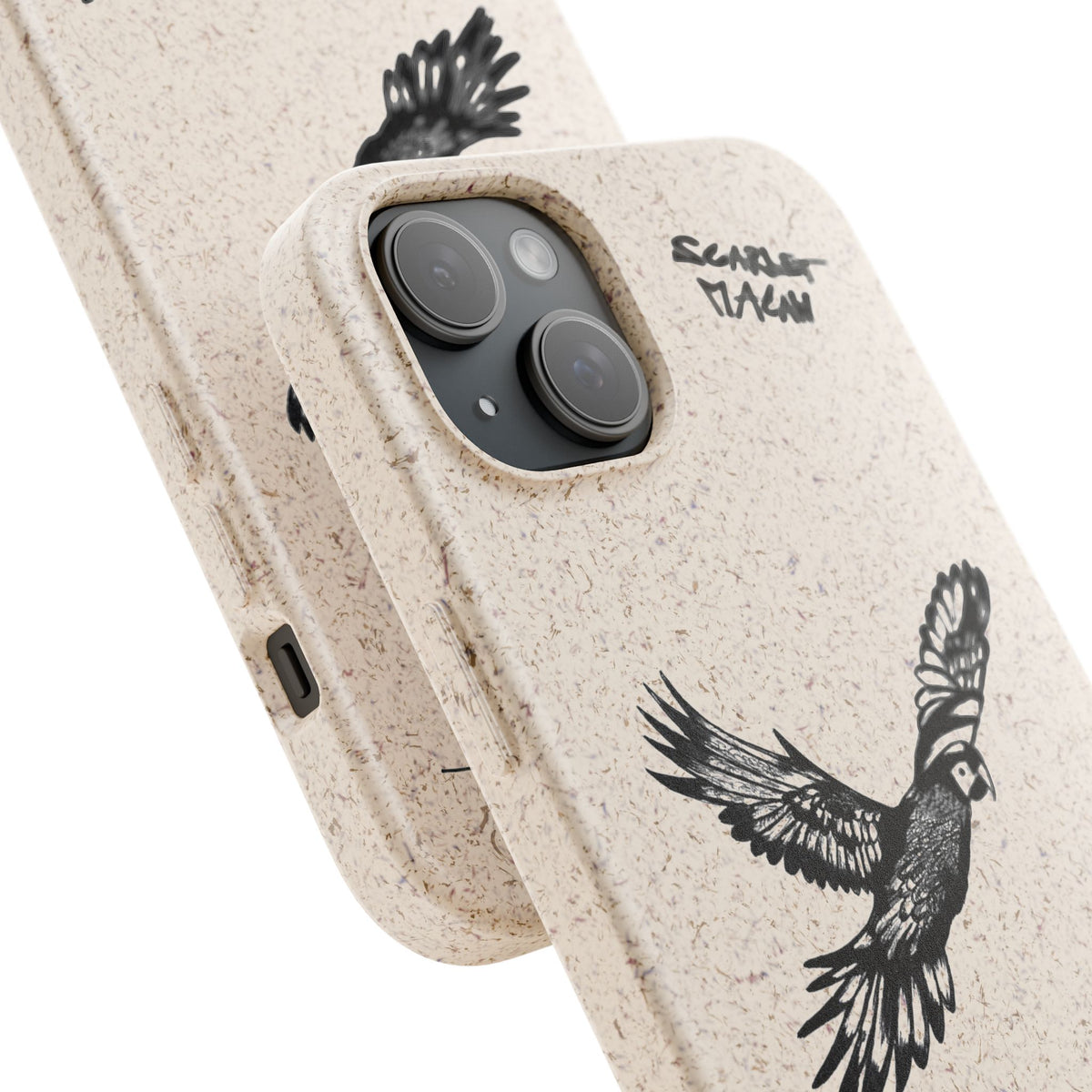 Scarlet Macaw Phone Case – Original Hand-Drawn Costa Rica Wildlife Art for iPhone & Samsung Galaxy
