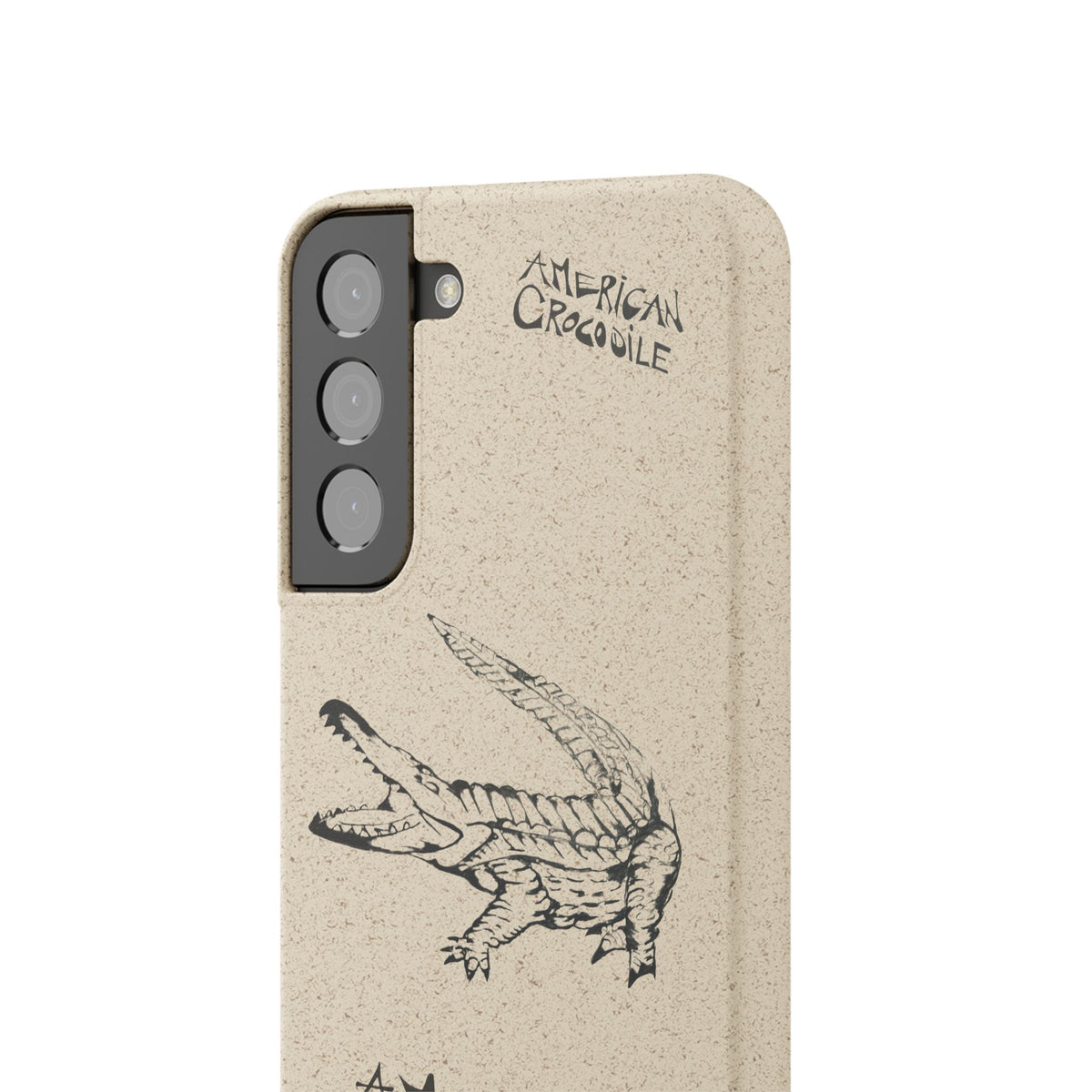 American Crocodile Phone Case – Original Hand-Drawn Costa Rica Wildlife Art for iPhone & Samsung Galaxy