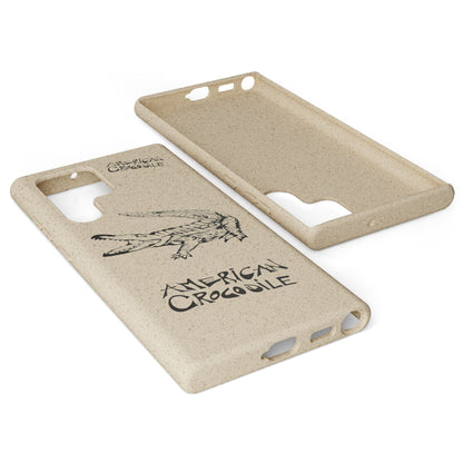 American Crocodile Phone Case – Original Hand-Drawn Costa Rica Wildlife Art for iPhone & Samsung Galaxy