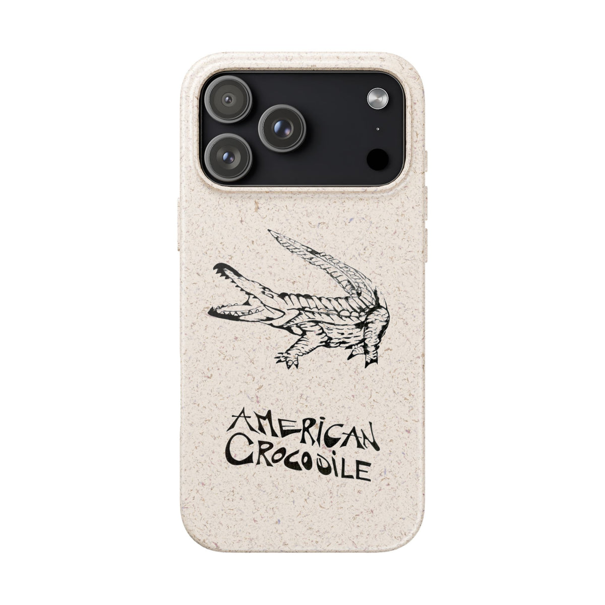 American Crocodile Phone Case – Original Hand-Drawn Costa Rica Wildlife Art for iPhone & Samsung Galaxy
