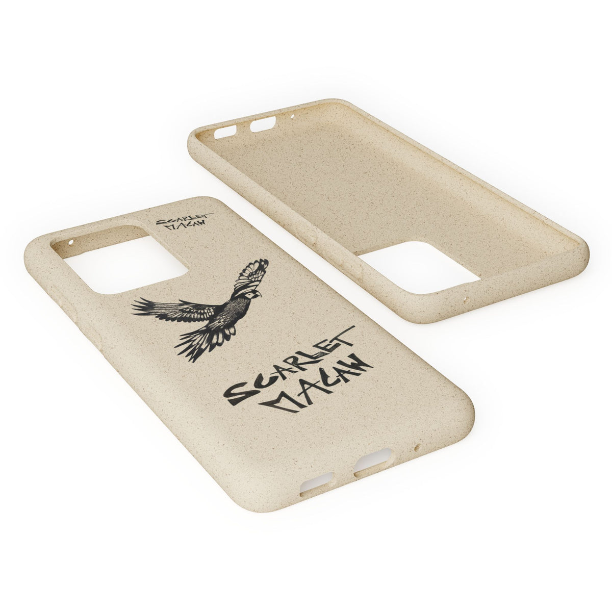 Scarlet Macaw Phone Case – Original Hand-Drawn Costa Rica Wildlife Art for iPhone & Samsung Galaxy