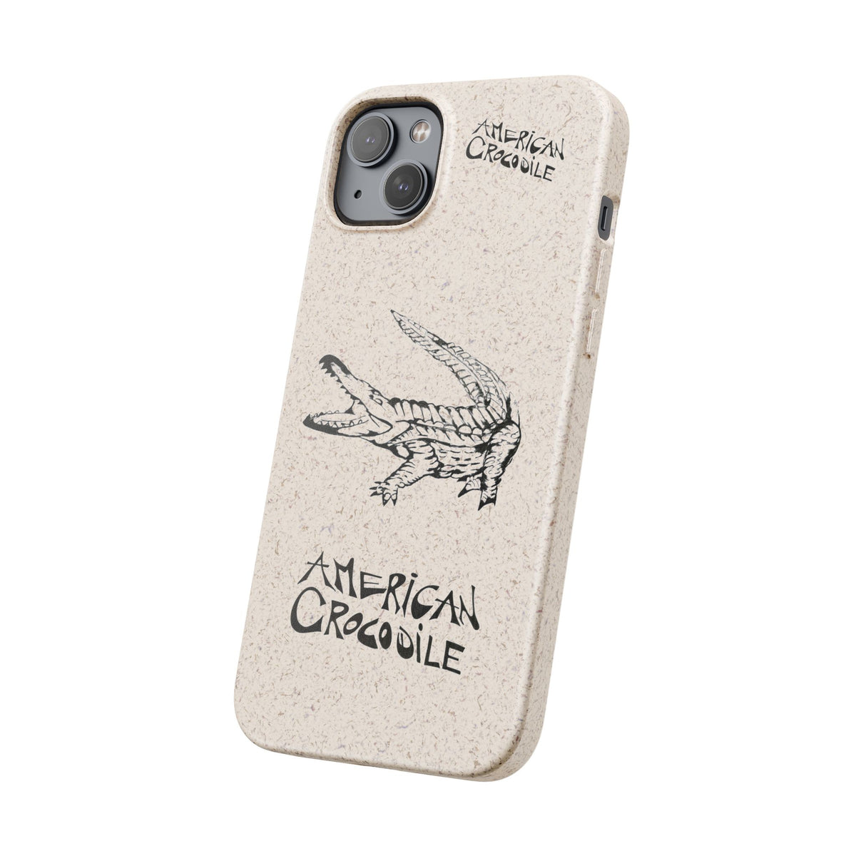 American Crocodile Phone Case – Original Hand-Drawn Costa Rica Wildlife Art for iPhone & Samsung Galaxy
