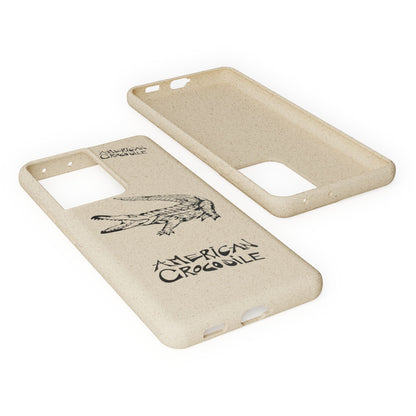 American Crocodile Phone Case – Original Hand-Drawn Costa Rica Wildlife Art for iPhone & Samsung Galaxy