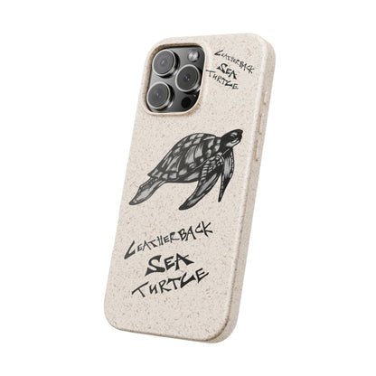 Leatherback Sea Turtle Phone Case – Original Hand-Drawn Costa Rica Wildlife Art for iPhone & Samsung Galaxy
