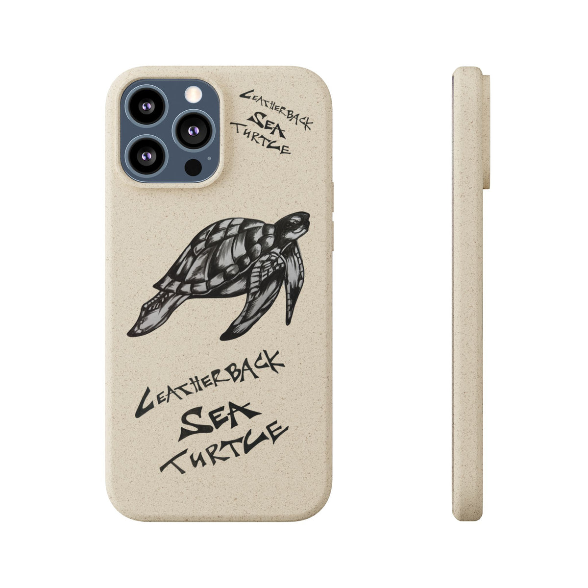 Leatherback Sea Turtle Phone Case – Original Hand-Drawn Costa Rica Wildlife Art for iPhone & Samsung Galaxy