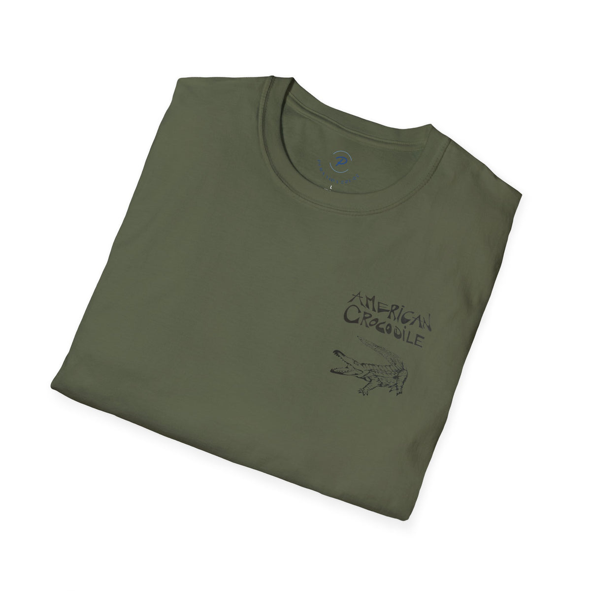 American Crocodile T-Shirt – Hand-Drawn Wildlife Art | Costa Rica