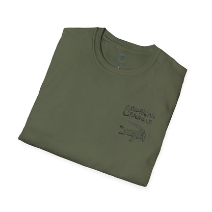 American Crocodile T-Shirt – Hand-Drawn Wildlife Art | Costa Rica