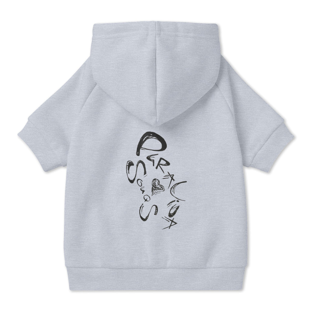 Pura Vida Souqs Dog Hoodie – Cute Pet Sweatshirt with Collar Hole & Original Hand-Drawn Art