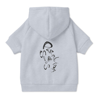 Pura Vida Souqs Dog Hoodie – Cute Pet Sweatshirt with Collar Hole & Original Hand-Drawn Art