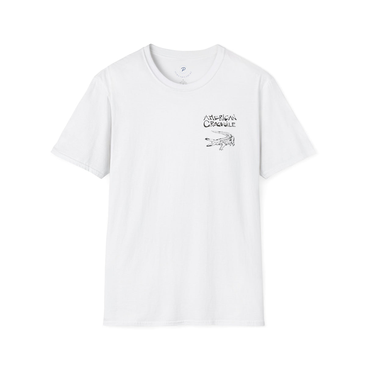 American Crocodile T-Shirt – Hand-Drawn Wildlife Art | Costa Rica