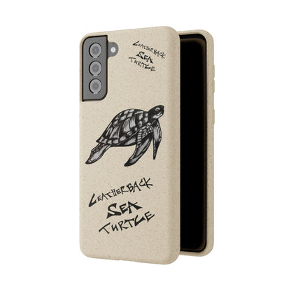 Leatherback Sea Turtle Phone Case – Original Hand-Drawn Costa Rica Wildlife Art for iPhone & Samsung Galaxy