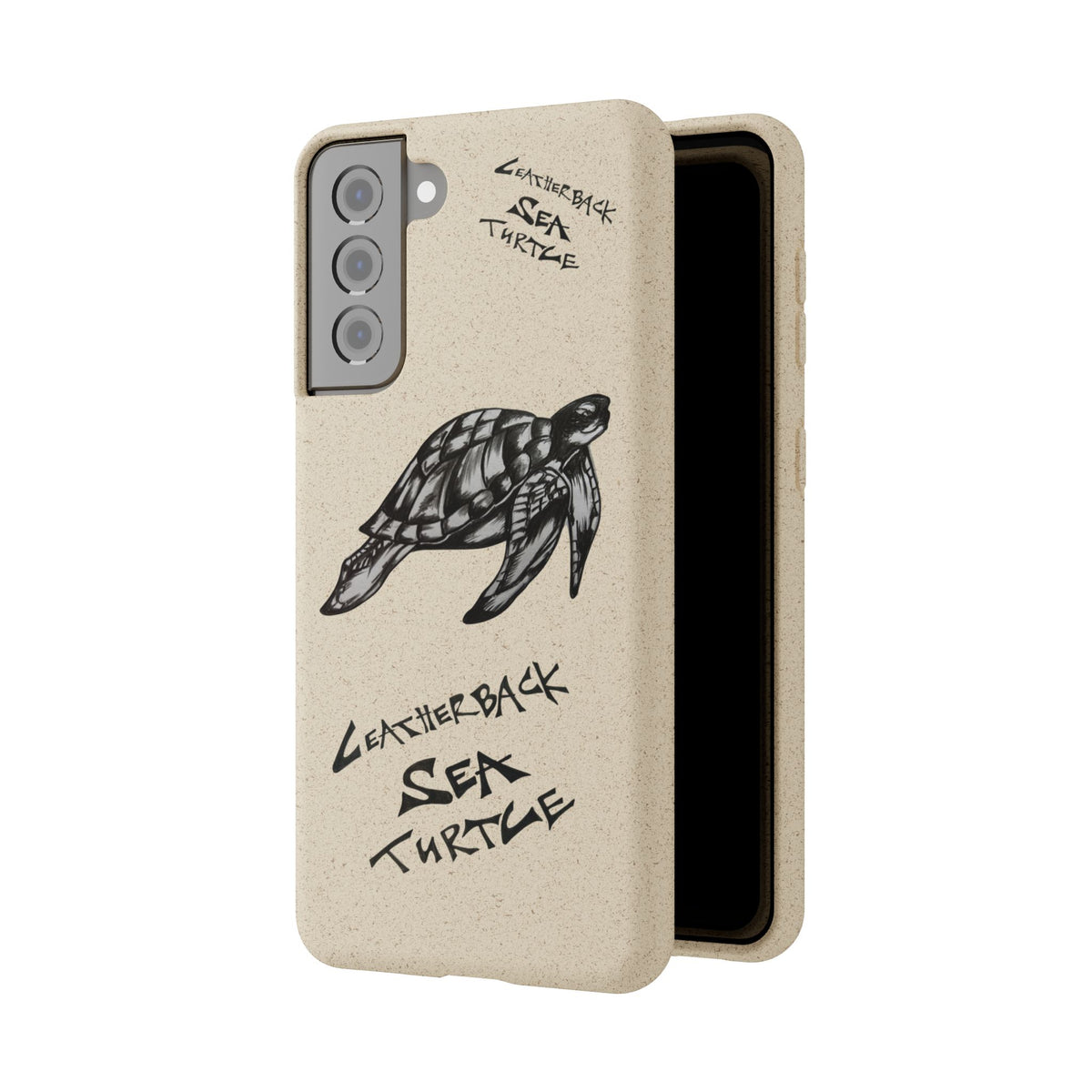 Leatherback Sea Turtle Phone Case – Original Hand-Drawn Costa Rica Wildlife Art for iPhone & Samsung Galaxy