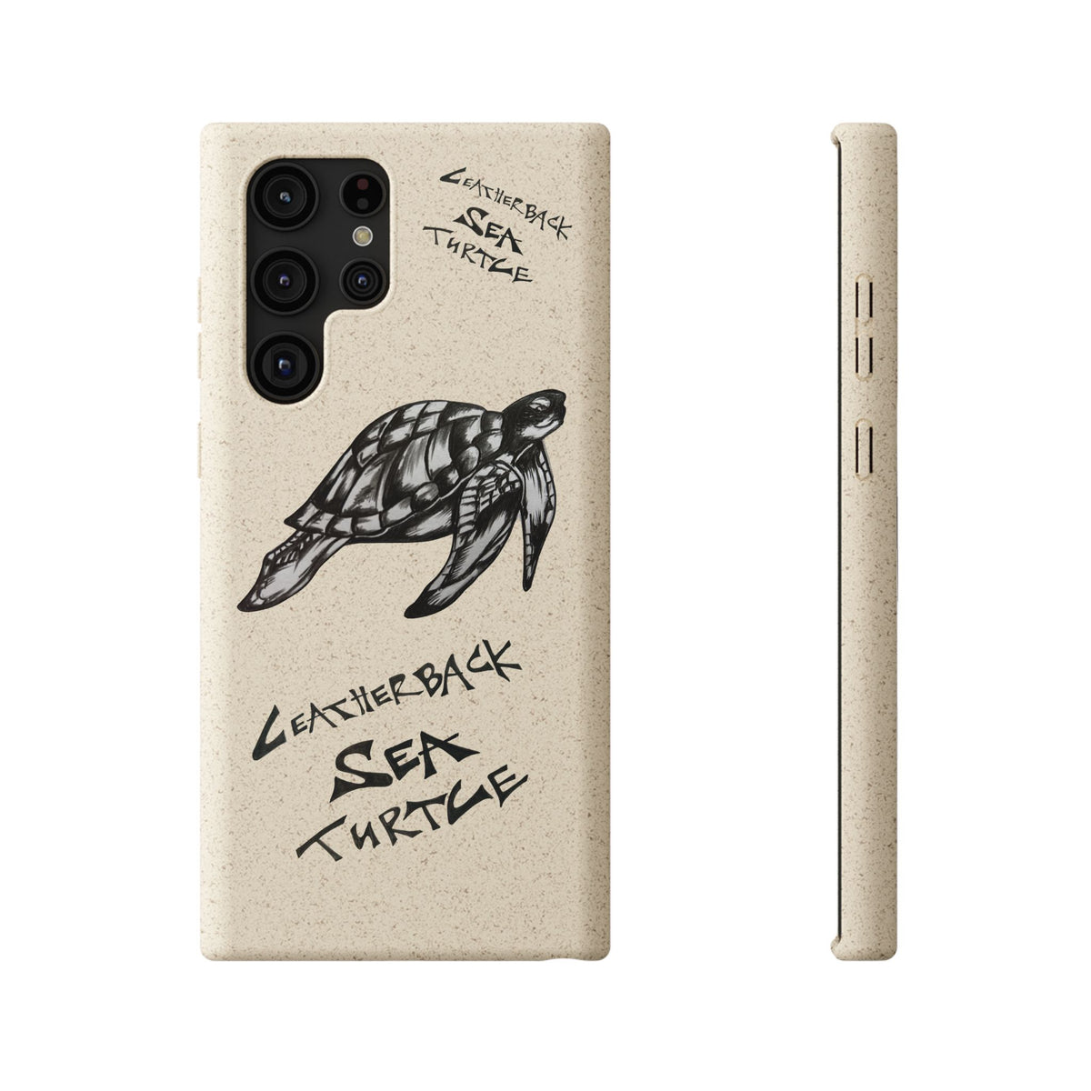 Leatherback Sea Turtle Phone Case – Original Hand-Drawn Costa Rica Wildlife Art for iPhone & Samsung Galaxy