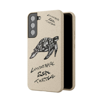 Leatherback Sea Turtle Phone Case – Original Hand-Drawn Costa Rica Wildlife Art for iPhone & Samsung Galaxy