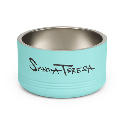 Santa Teresa Pet Bowl – Dog & Cat Food Bowl with Original Hand-Drawn Lettering