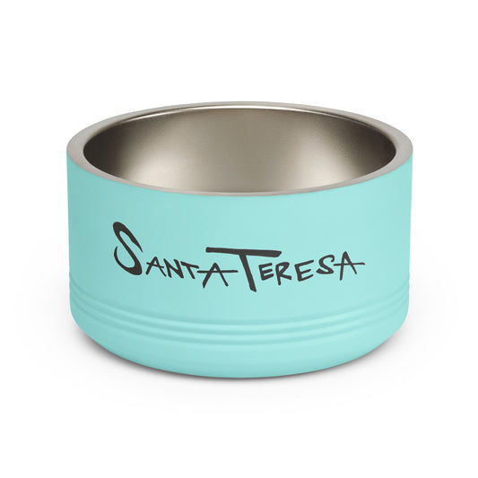Santa Teresa Pet Bowl – Dog & Cat Food Bowl with Original Hand-Drawn Lettering