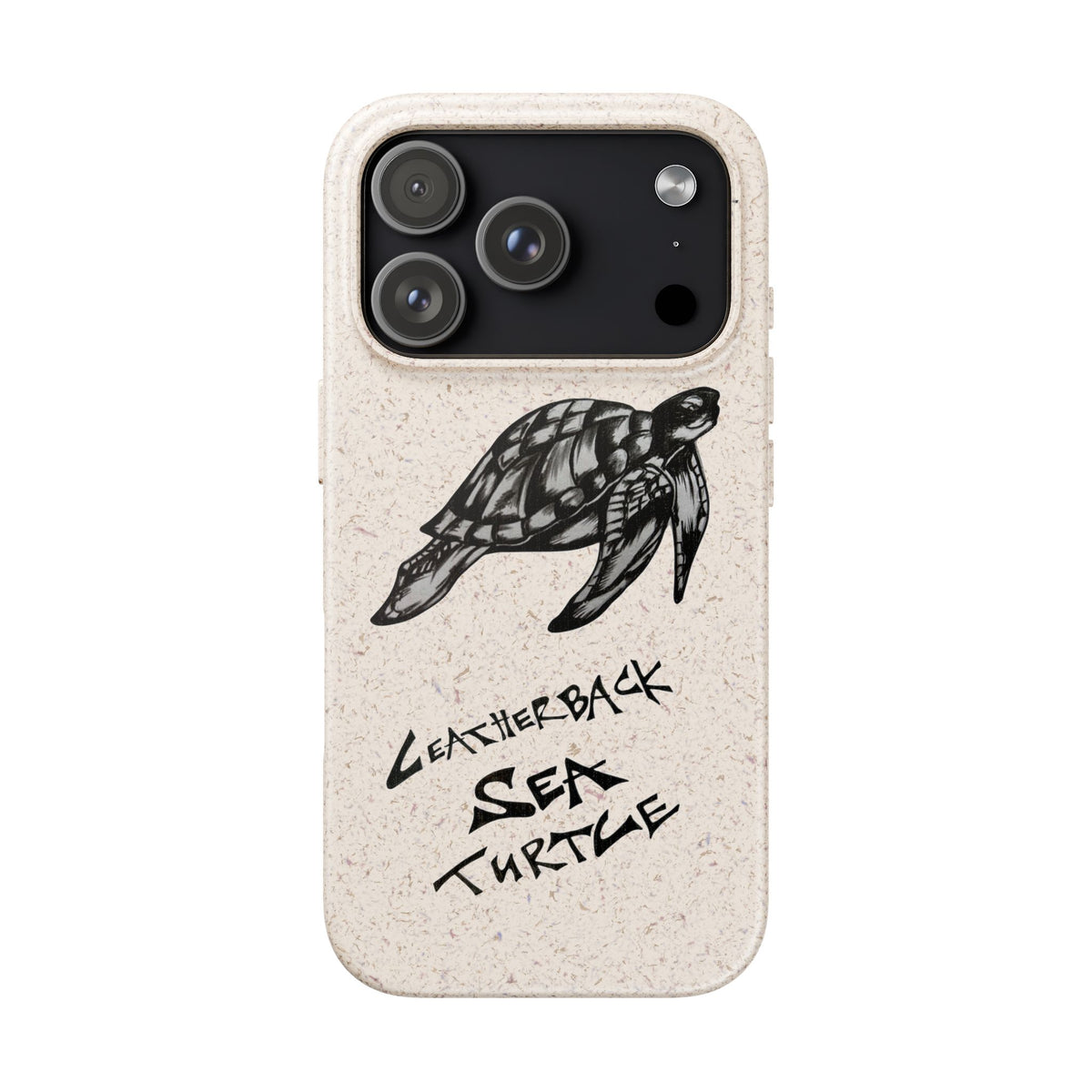 Leatherback Sea Turtle Phone Case – Original Hand-Drawn Costa Rica Wildlife Art for iPhone & Samsung Galaxy