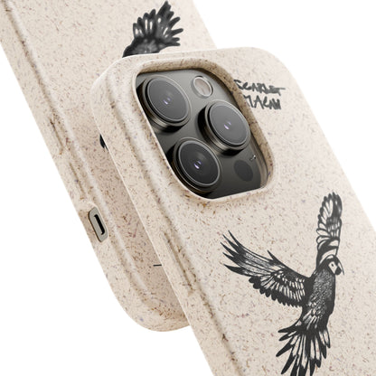Scarlet Macaw Phone Case – Original Hand-Drawn Costa Rica Wildlife Art for iPhone & Samsung Galaxy