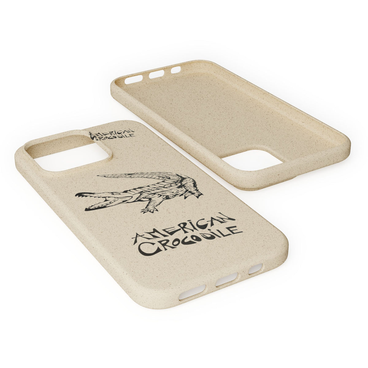American Crocodile Phone Case – Original Hand-Drawn Costa Rica Wildlife Art for iPhone & Samsung Galaxy