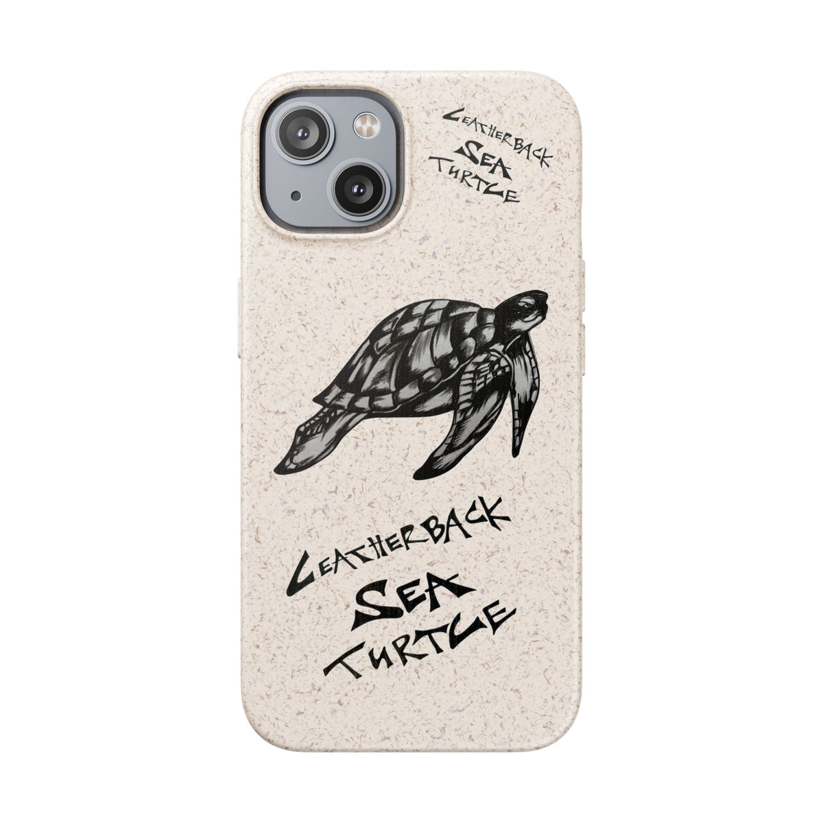 Leatherback Sea Turtle Phone Case – Original Hand-Drawn Costa Rica Wildlife Art for iPhone & Samsung Galaxy