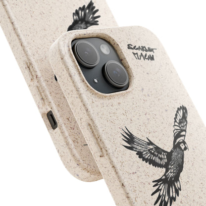 Scarlet Macaw Phone Case – Original Hand-Drawn Costa Rica Wildlife Art for iPhone & Samsung Galaxy