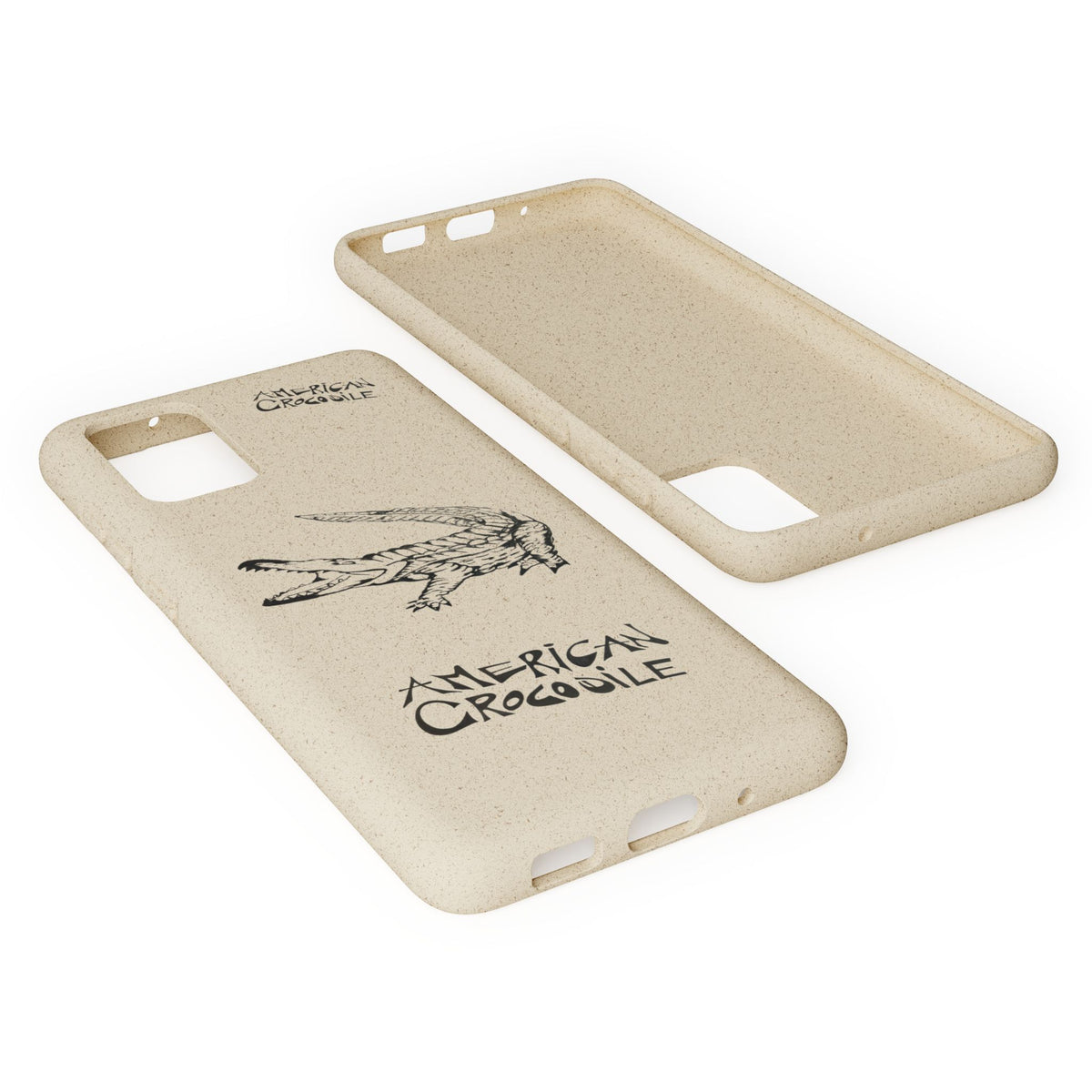 American Crocodile Phone Case – Original Hand-Drawn Costa Rica Wildlife Art for iPhone & Samsung Galaxy