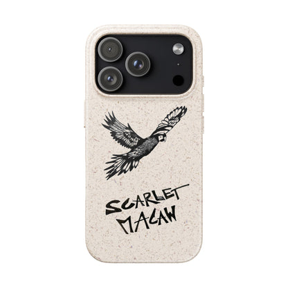 Scarlet Macaw Phone Case – Original Hand-Drawn Costa Rica Wildlife Art for iPhone & Samsung Galaxy