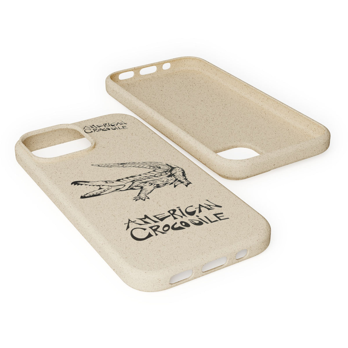 American Crocodile Phone Case – Original Hand-Drawn Costa Rica Wildlife Art for iPhone & Samsung Galaxy