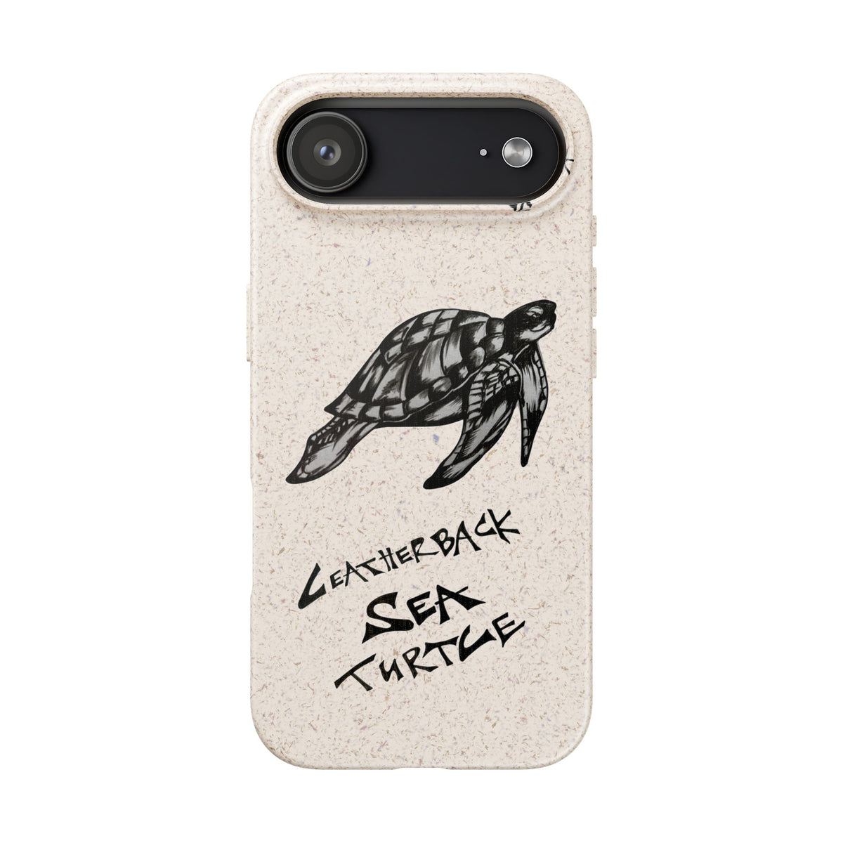 Leatherback Sea Turtle Phone Case – Original Hand-Drawn Costa Rica Wildlife Art for iPhone & Samsung Galaxy